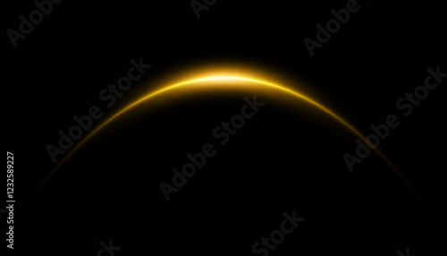 Golden cure lens flare light