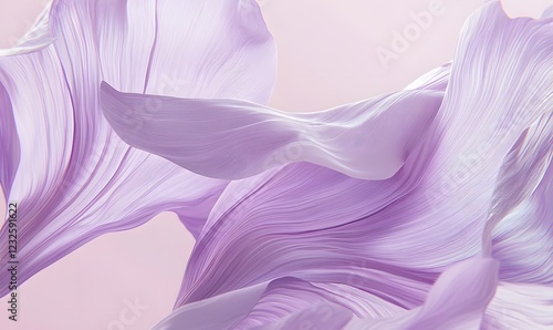 Lavender petals swirling, soft light, pink background, website design