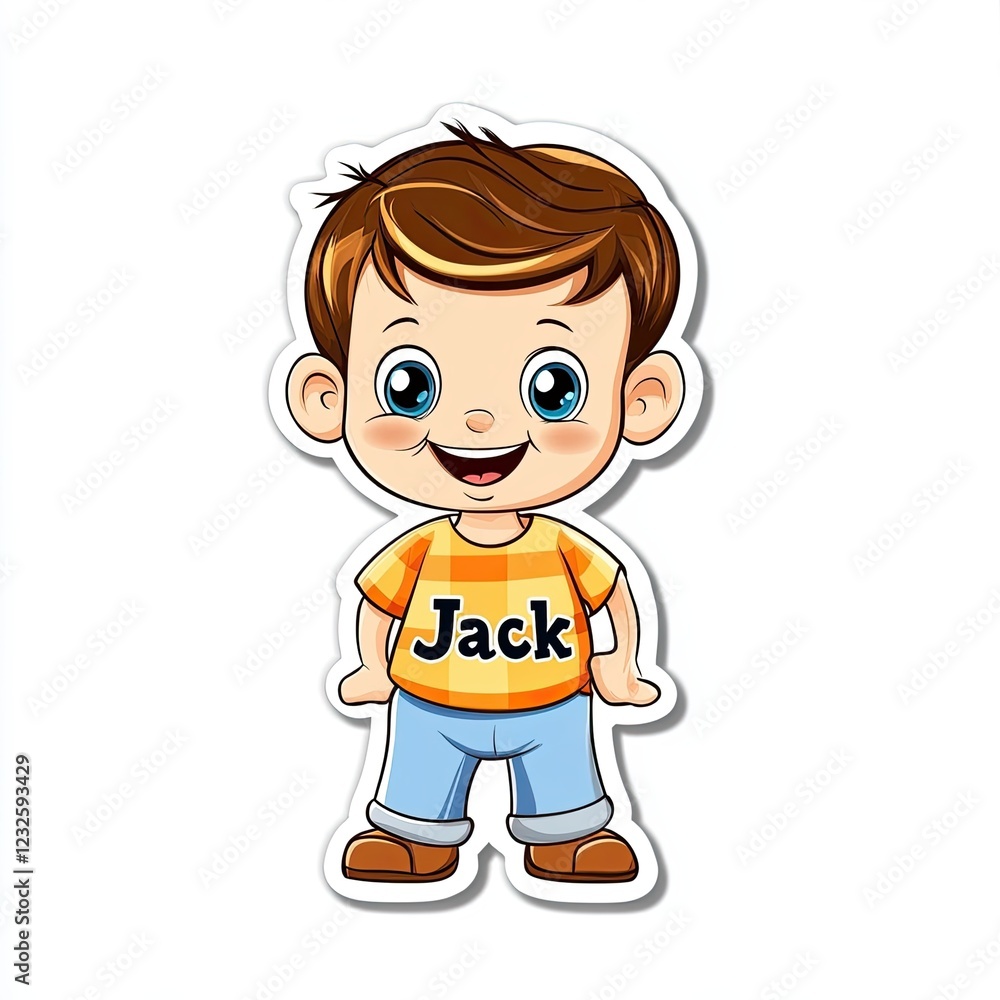 Cute sticker with the name Cute sticker with the name
