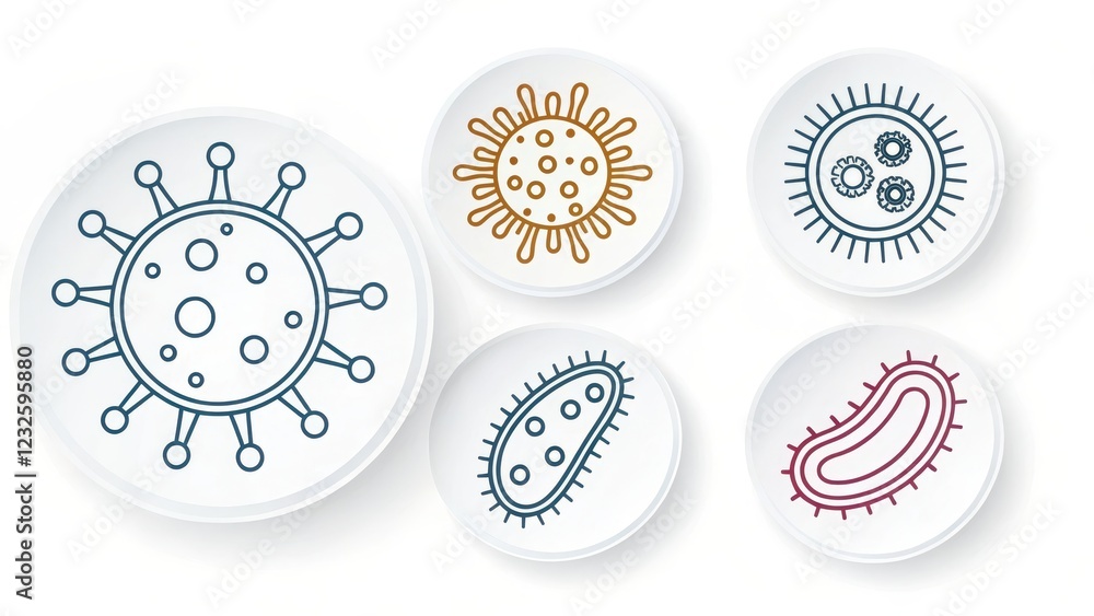 A Collection of Microscopic Organisms Viral and Bacterial Structures A Collection of Microscopic Organisms Viral and Bacterial Structures