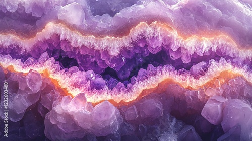 Wallpaper Mural Vibrant Amethyst Geode Interior Shows Deep Purple Crystals Glowing Soft Light. AI Generated Torontodigital.ca