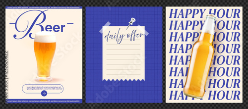 Beer and Happy Hour Promotion Collage