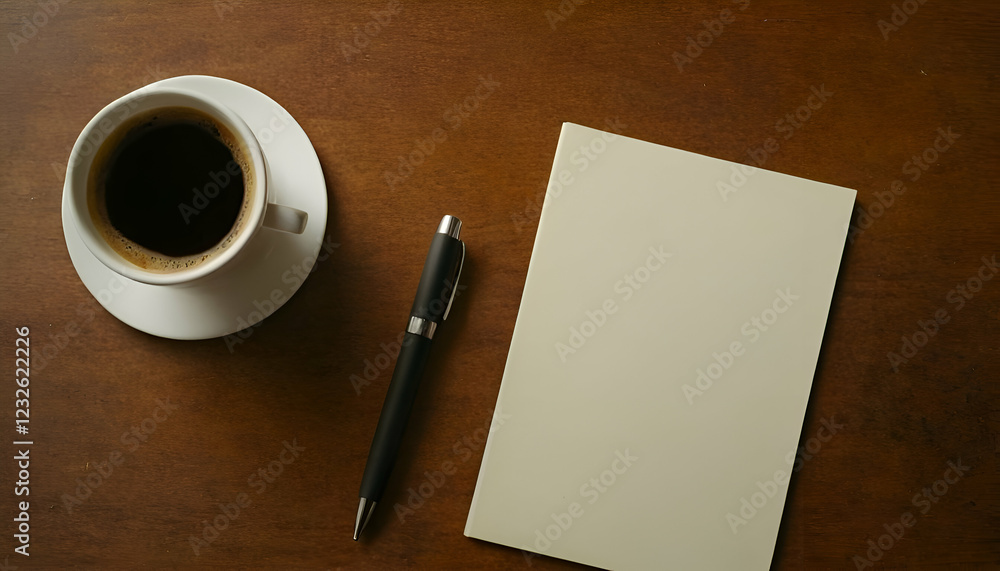 coffee cup and notebook coffee cup and notebook