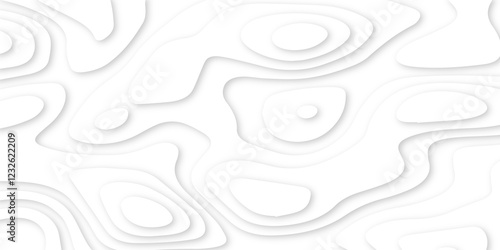 dynamic topographic papercut design. layered topography paper art. creative abstract patterns simulating gentle paper carving techniques. contemporary abstract design in smooth contour lines.