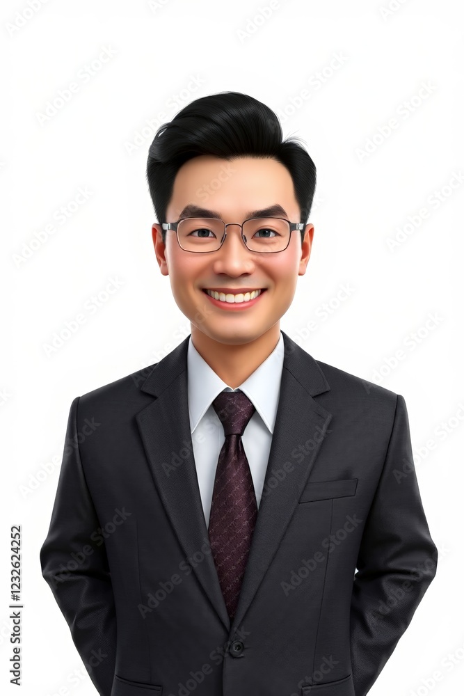 smiling asian man in suit and tie with hands in pockets smiling asian man in suit and tie with hands in pockets