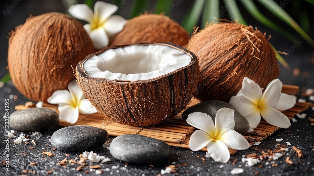 Tropical Coconut Spa Still Life Tropical Coconut Spa Still Life