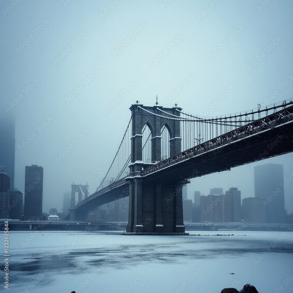 Obraz premium city bridge at night