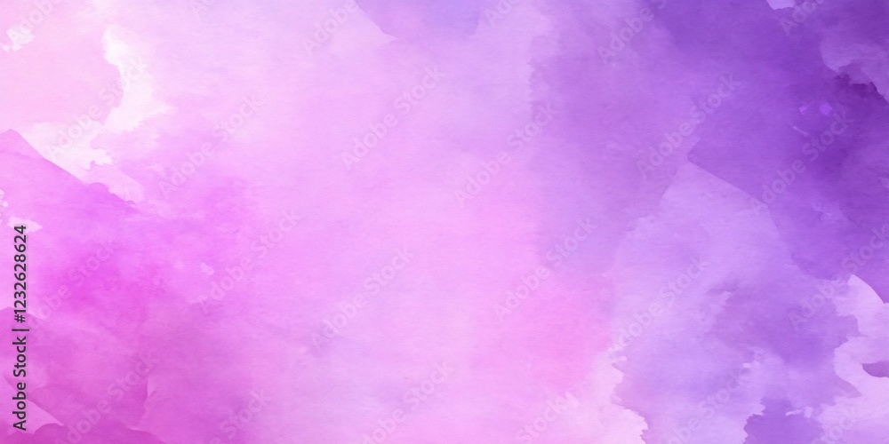 Fototapeta premium Pastel pink and lavender watercolor pigments merging softly, generating dreamy gradient texture with fluid artistic blending
