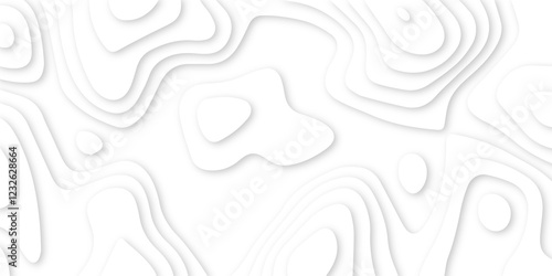 dynamic topographic papercut design. layered topography paper art. creative abstract patterns simulating gentle paper carving techniques. contemporary abstract design in smooth contour lines.