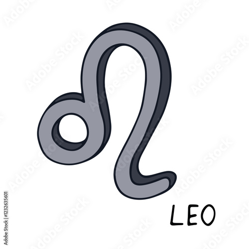 Wallpaper Mural Hand drawn leo zodiac sign Esoteric symbol doodle Astrology clipart Element for design Torontodigital.ca
