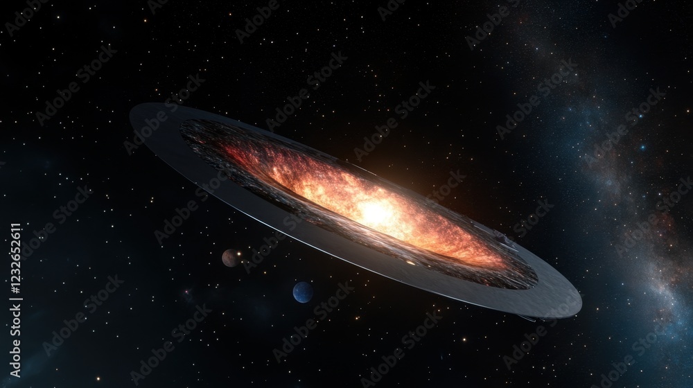 Stunning Cosmic View of Galaxies with Bright Nebula and Planets Stunning Cosmic View of Galaxies with Bright Nebula and Planets