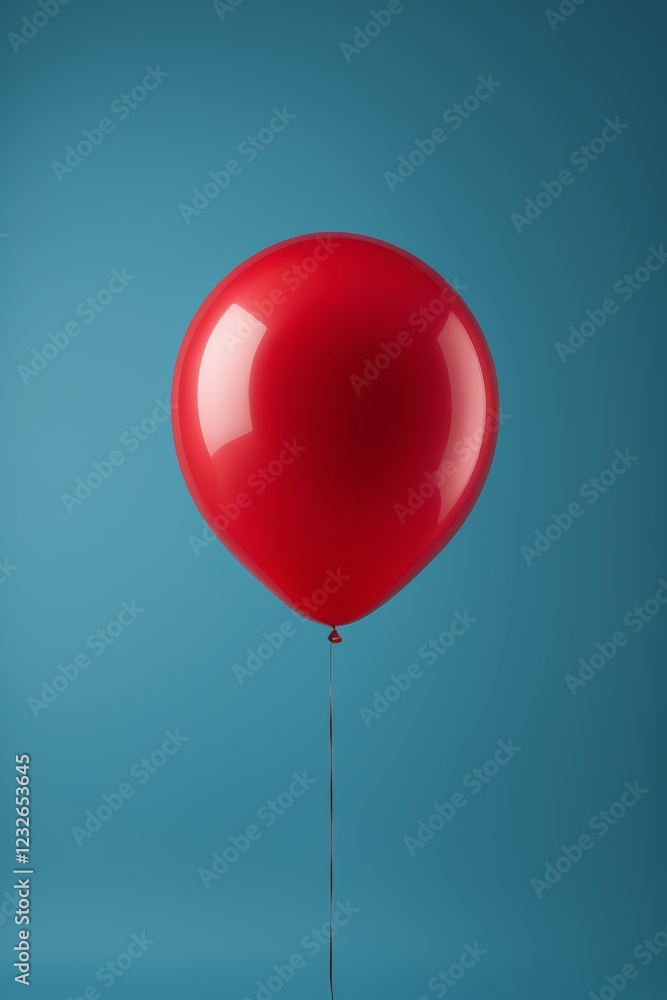 there is a red balloon that is attached to a string there is a red balloon that is attached to a string