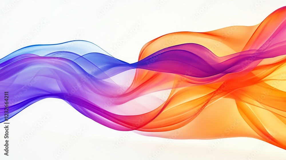Colorful flowing waves abstract background design Colorful flowing waves abstract background design