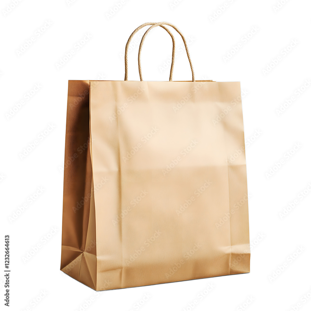 Biodegradable Bag Realistic Image Biodegradable Bag Realistic Image