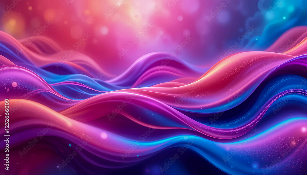 Waves of Light A Futuristic Gradient Design Waves of Light A Futuristic Gradient Design