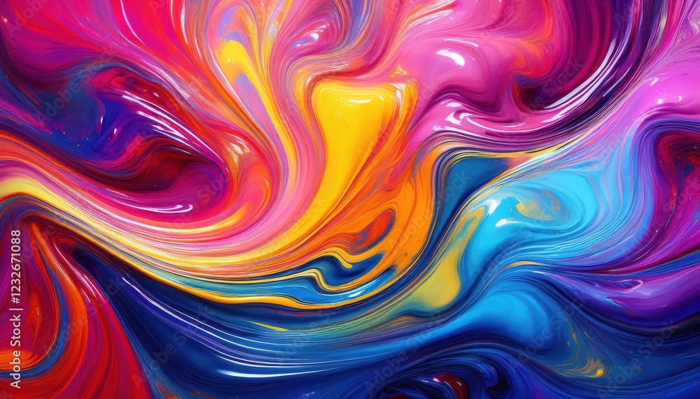 Vibrant and Dynamic Abstract Artwork A Spectacular Display of Colors in a Flowing Liquid Background, Creating Swirling Patterns that Evoke Emotion and Inspiration. Vibrant and Dynamic Abstract Artwork A Spectacular Display of Colors in a Flowing Liquid Background, Creating Swirling Patterns that Evoke Emotion and Inspiration.