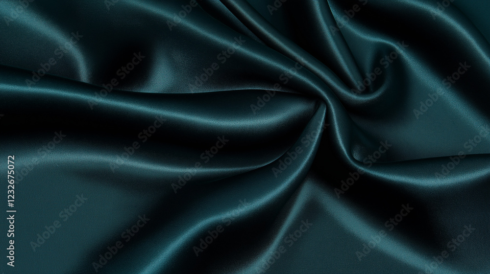 Deep Teal Silk Drape: Luxurious teal silk fabric with a rich, deep color and elegant drape. The smooth, flowing texture creates a sophisticated and sensual feel. Deep Teal Silk Drape: Luxurious teal silk fabric with a rich, deep color and elegant drape. The smooth, flowing texture creates a sophisticated and sensual feel.