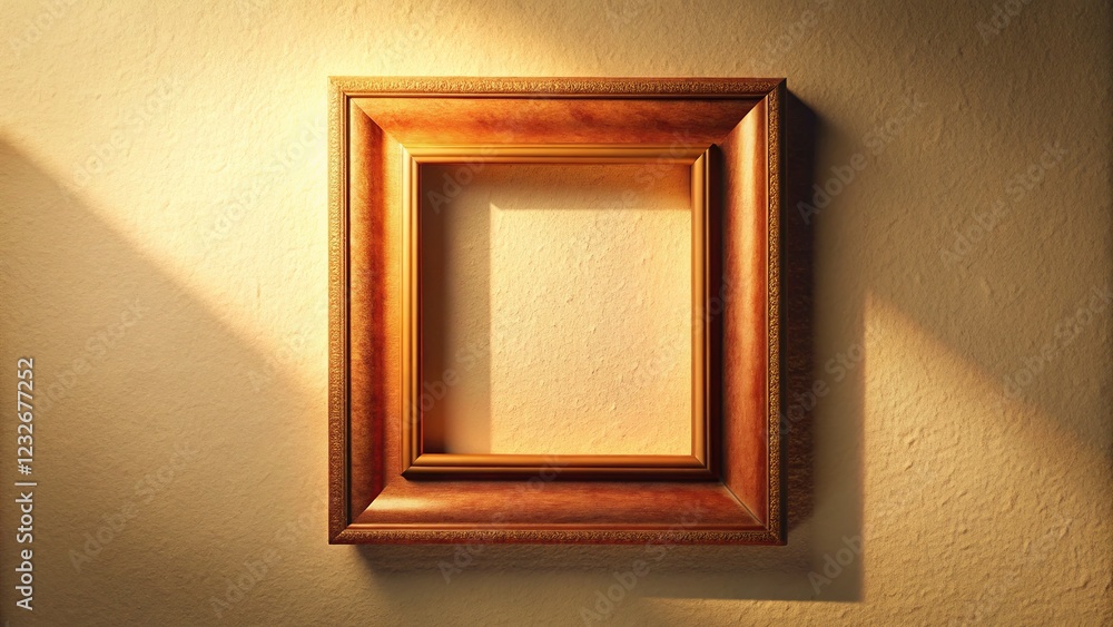 An empty frame, silent on a wall, reflecting AI's art. An empty frame, silent on a wall, reflecting AI's art.