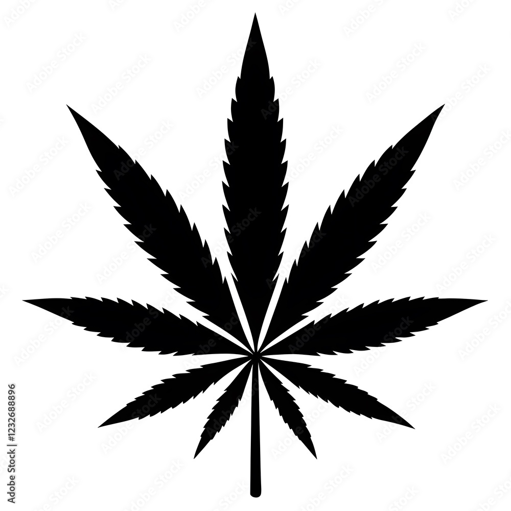 cannabis leaf vector illustration cannabis leaf vector illustration