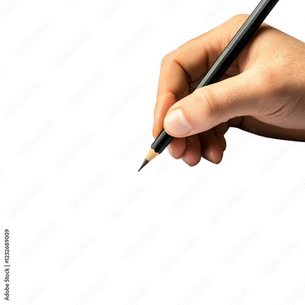 Transparent or PNG Image of a Hand Holding a Pencil Transparent or PNG Image of a Hand Holding a Pencil
