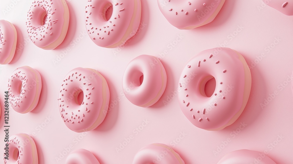 Pink donut wall art for valentine's day decor and craft inspiration Pink donut wall art for valentine's day decor and craft inspiration