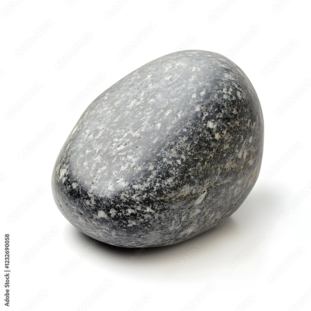 gray river stone isolated on white background gray river stone isolated on white background