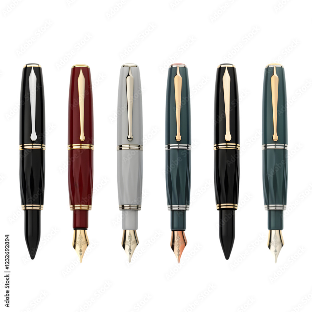 Ultra Realistic Luxury Fountain Pen Background - High-Quality Realistic Office Supplies Ultra Realistic Luxury Fountain Pen Background - High-Quality Realistic Office Supplies