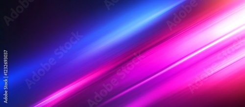 Abstract pink blue light streaks, dark background, digital art, website design