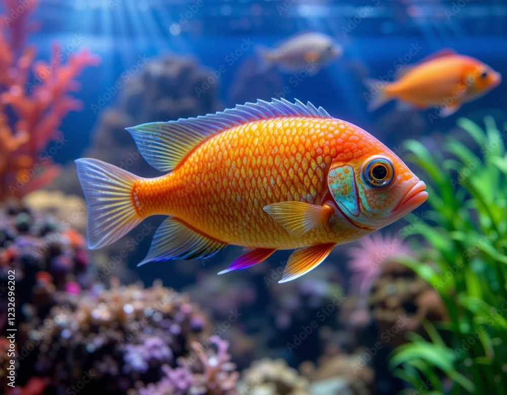 fish in aquarium fish in aquarium