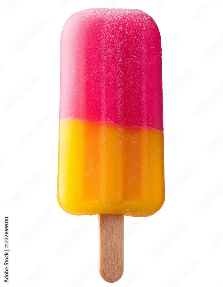 pink and yellow lolly