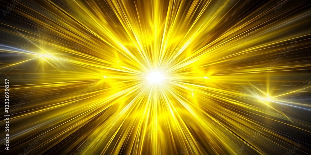Surreal Neon Yellow and White Light Burst Abstract Background Surreal Neon Yellow and White Light Burst Abstract Background