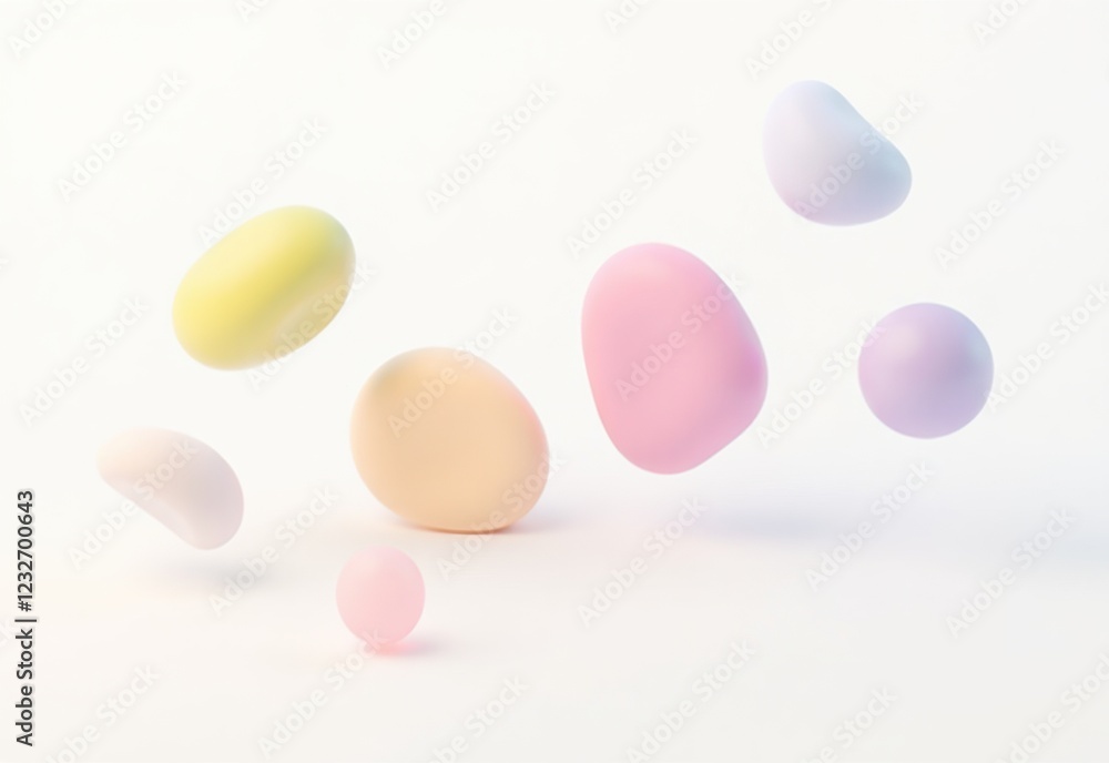 Minimalist geometric object in soft pastel tones, casting a shadow against a bright white background, creating a modern and abstract aesthetic Minimalist geometric object in soft pastel tones, casting a shadow against a bright white background, creating a modern and abstract aesthetic