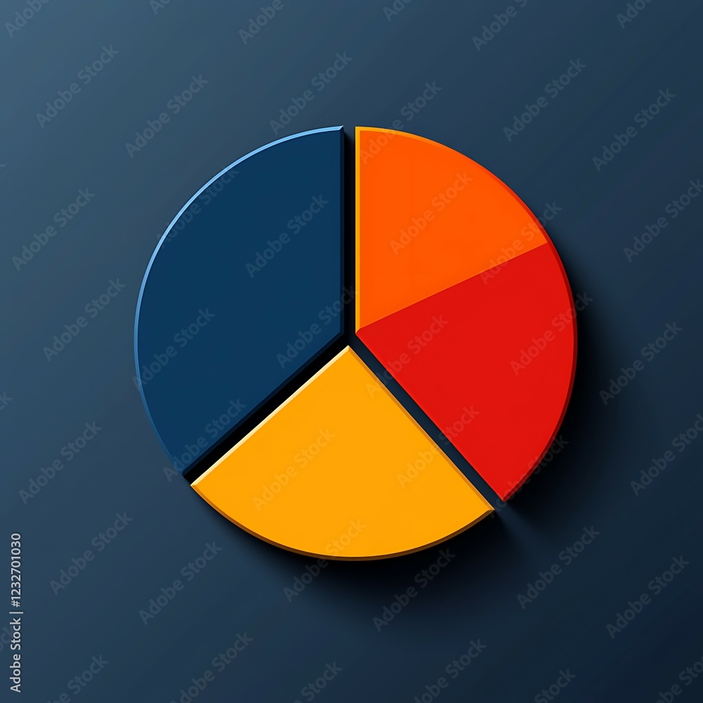 A colorful pie chart with four segments on a dark background, representing data visualization and analysis. A colorful pie chart with four segments on a dark background, representing data visualization and analysis.