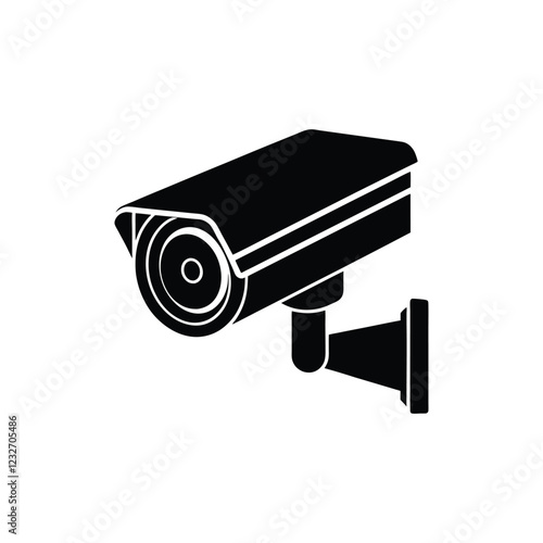 security camera isolated on white background 