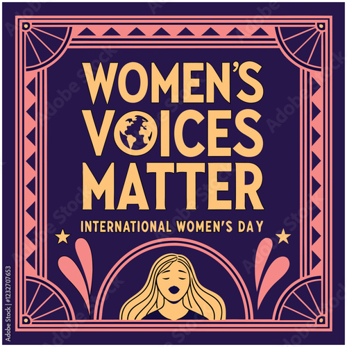 Women's Voices Matter International Women's Day Design