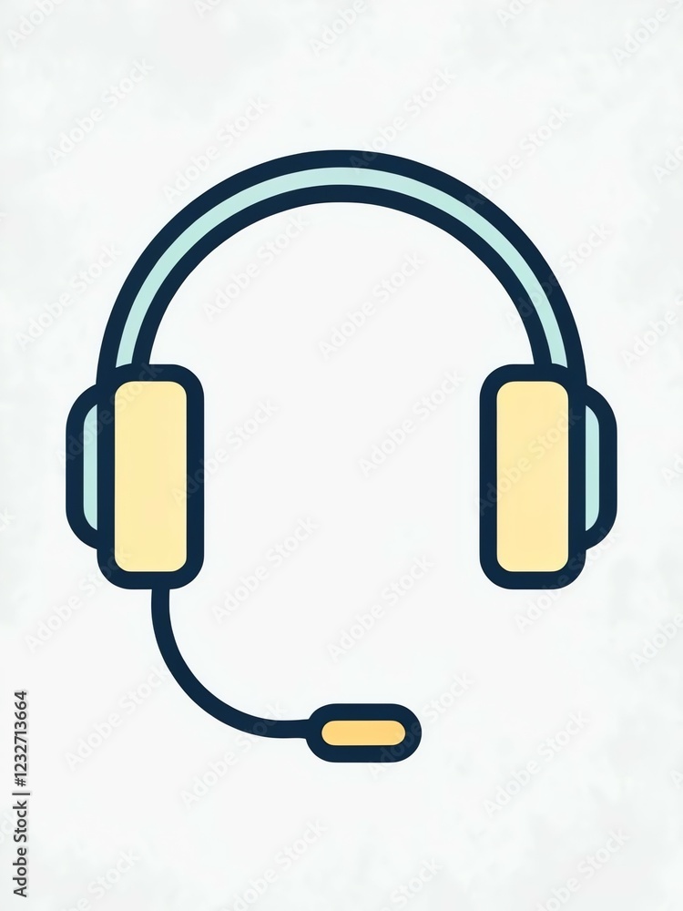 minimalist headset icon with microphone, simple call center headphone symbol, flat vector illustration of a headset with mic for communication
minimalist headset icon with microphone, simple call center headphone symbol, flat vector illustration of a headset with mic for communication