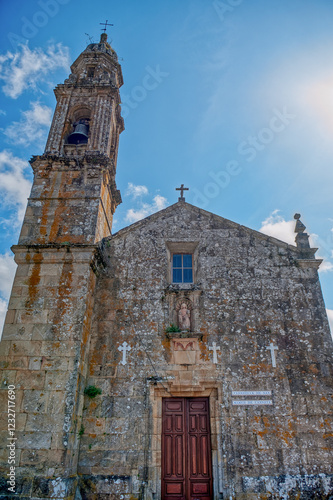 Santa Comba de Carnota Church. The Church of Santa Comba de Carnota was founded in 1755 in the classicist baroque style photo