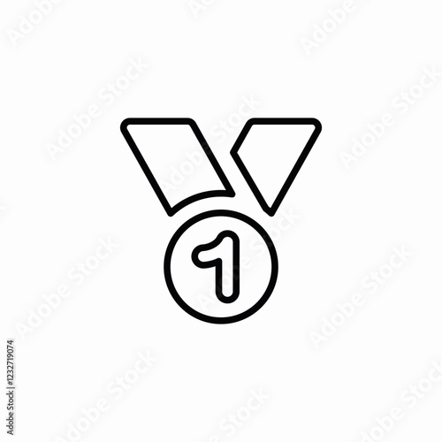 first award icon sign vector