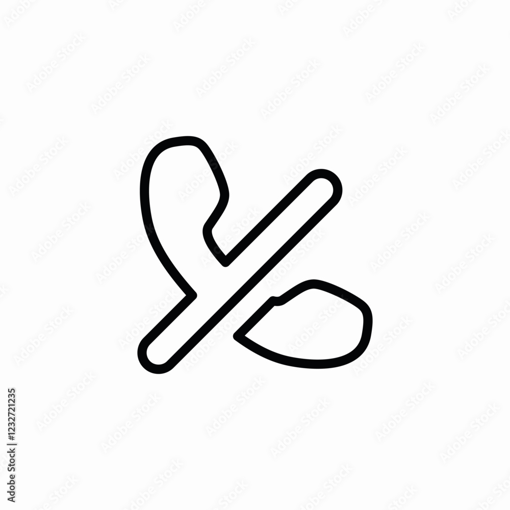 phone calls mute icon sign vector phone calls mute icon sign vector