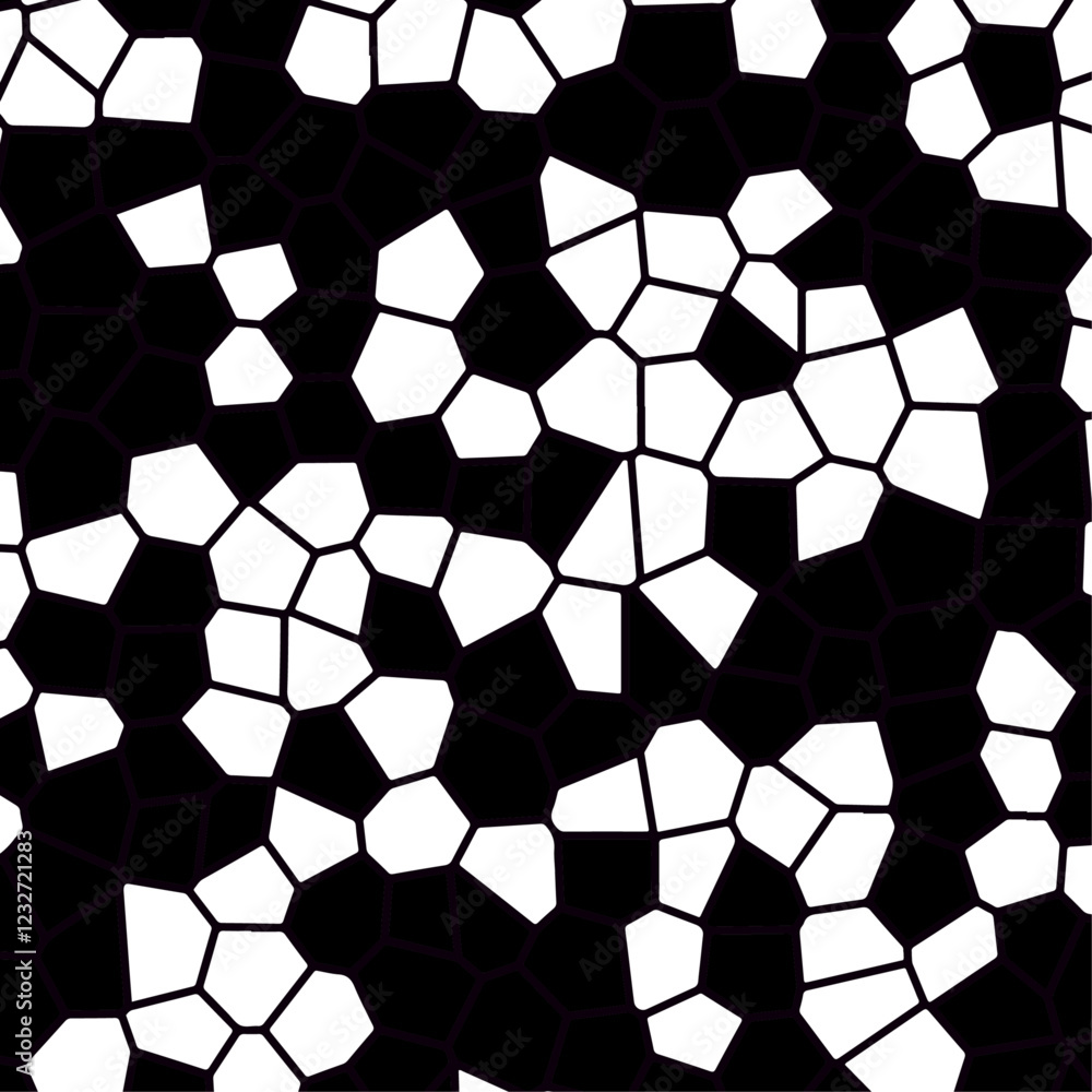 Pattern of abstract black and white shapes Pattern of abstract black and white shapes