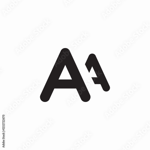 text font icon sign vector