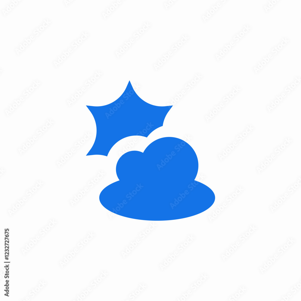 cloudy day weather icon sign vector cloudy day weather icon sign vector
