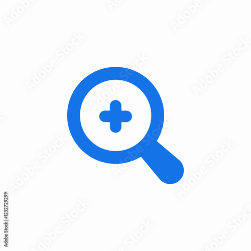 magnifier glass zoom icon sign vector