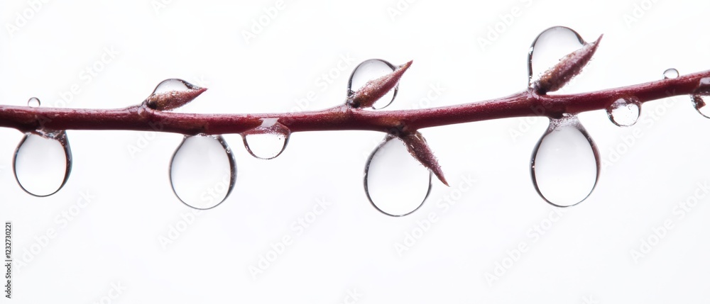 macro photo of water droplets on a branch macro photo of water droplets on a branch