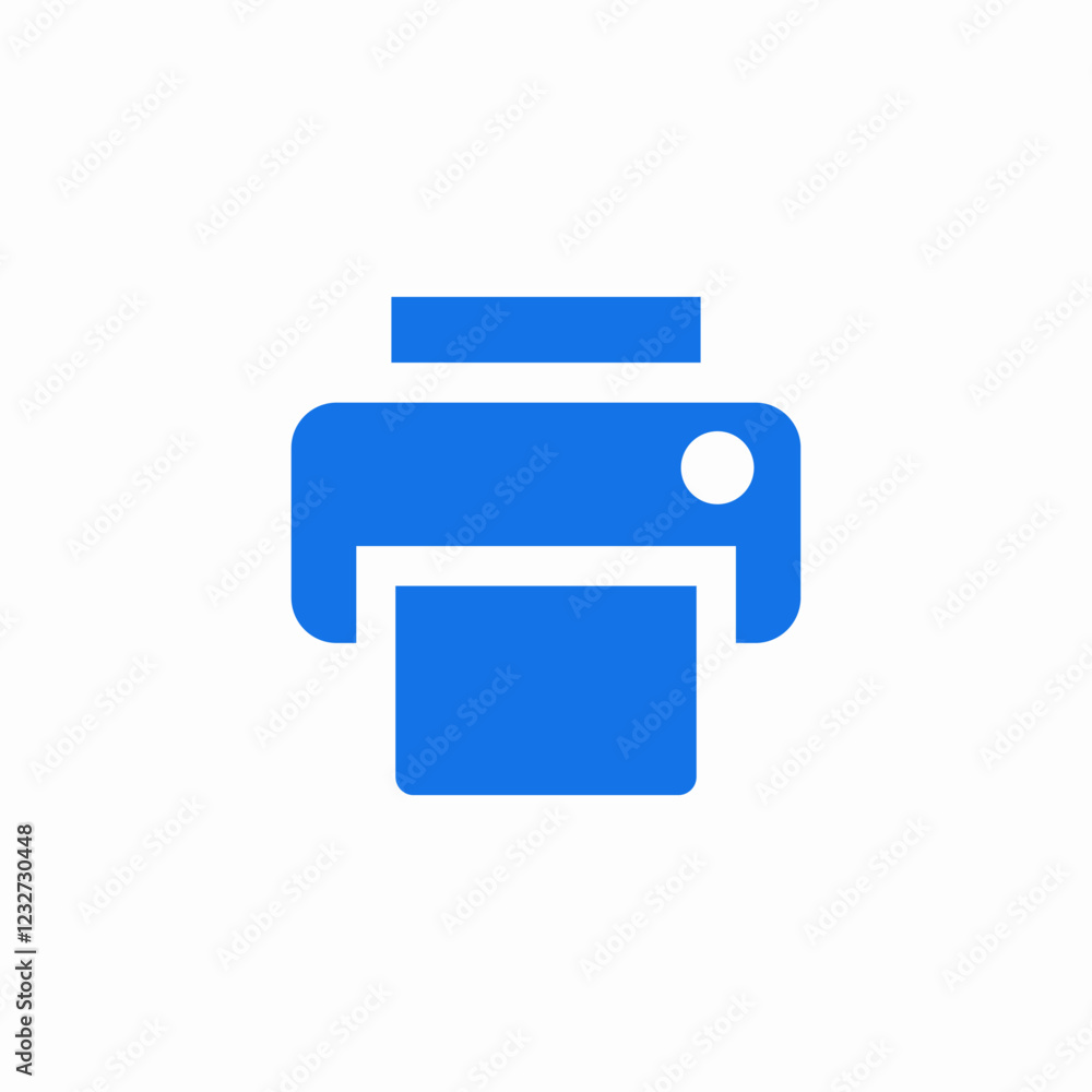 printing paper device icon sign vector printing paper device icon sign vector