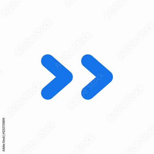 right row end icon sign vector