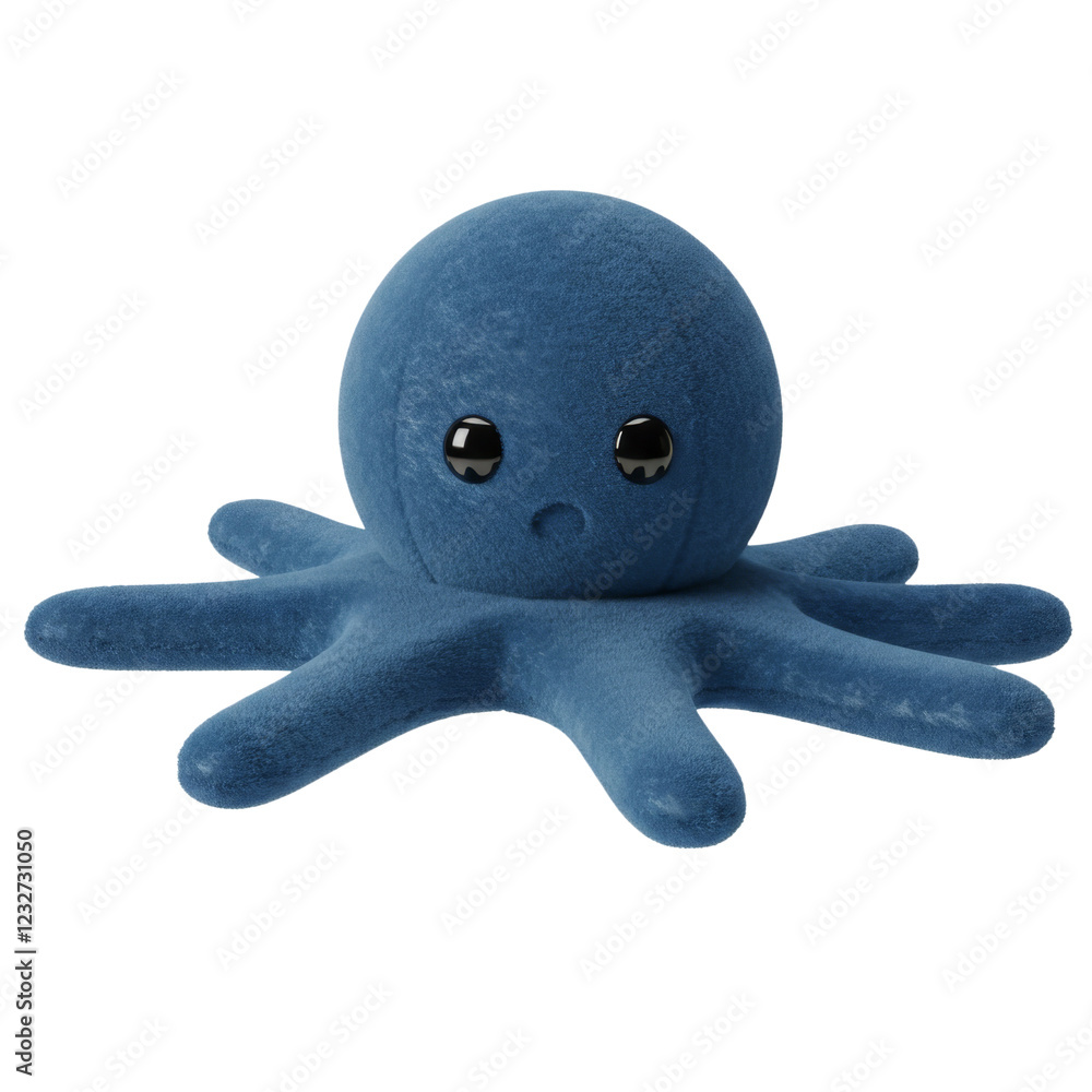 Blue Stuffed Kid Toy Octopus Plushie, Swimming Ocean Toy, Isolated Transparent png Blue Stuffed Kid Toy Octopus Plushie, Swimming Ocean Toy, Isolated Transparent png