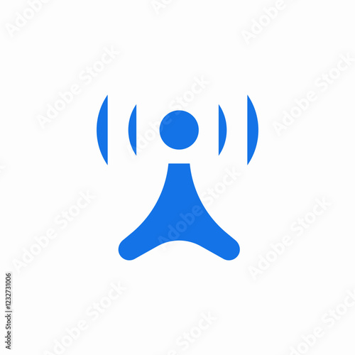 signal antenna icon sign vector