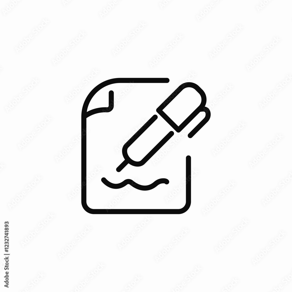 digital signature icon sign vector digital signature icon sign vector