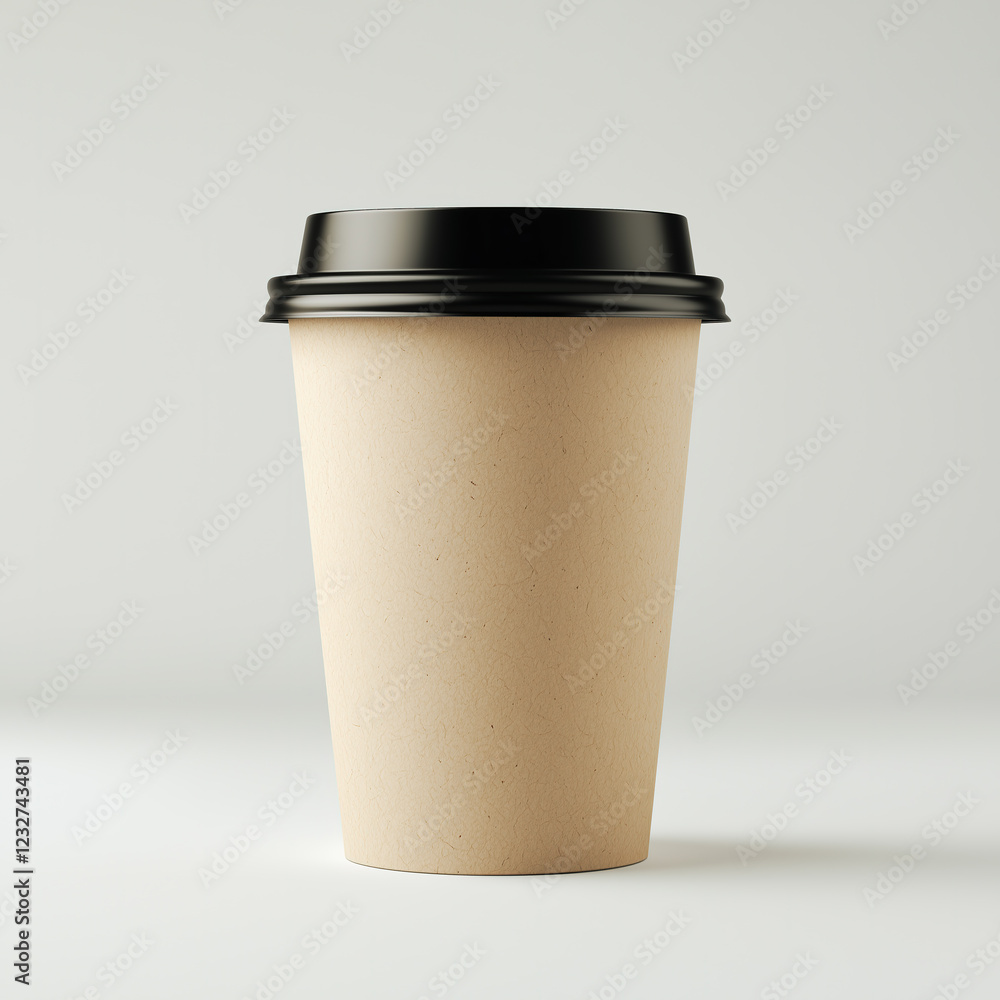 Paper Coffee Cup: Minimalist Still Life Paper Coffee Cup: Minimalist Still Life